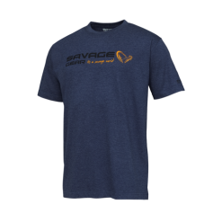 Merk [ 23 ] SAVAGE GEAR SIGNATURE LOGO T-SHIRT BLUE MELANGE