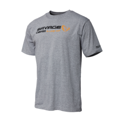 Merk [ 0 ] SAVAGE GEAR SIGNATURE LOGO T-SHIRT GREY MELANGE